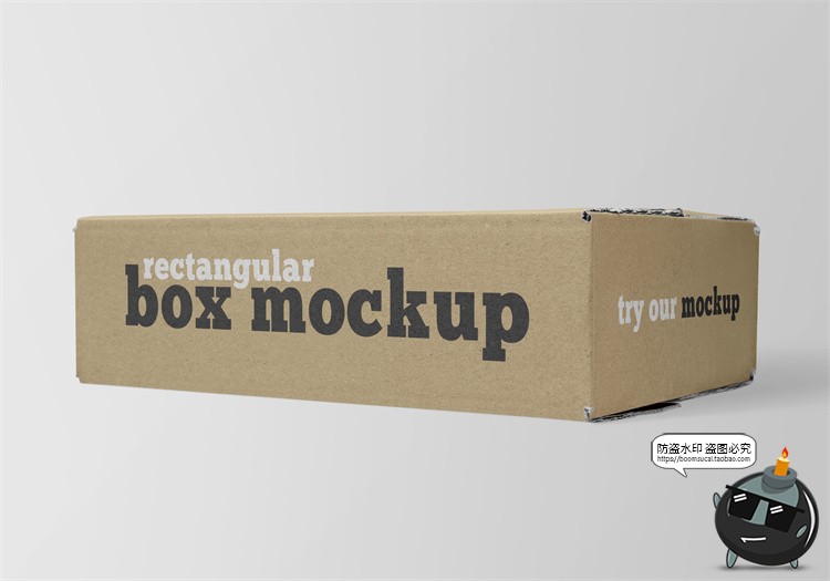 图片[34]-牛皮纸箱快递箱子包装盒瓦楞纸盒VI效果图展示PSD贴图样机ps素材-设计猿