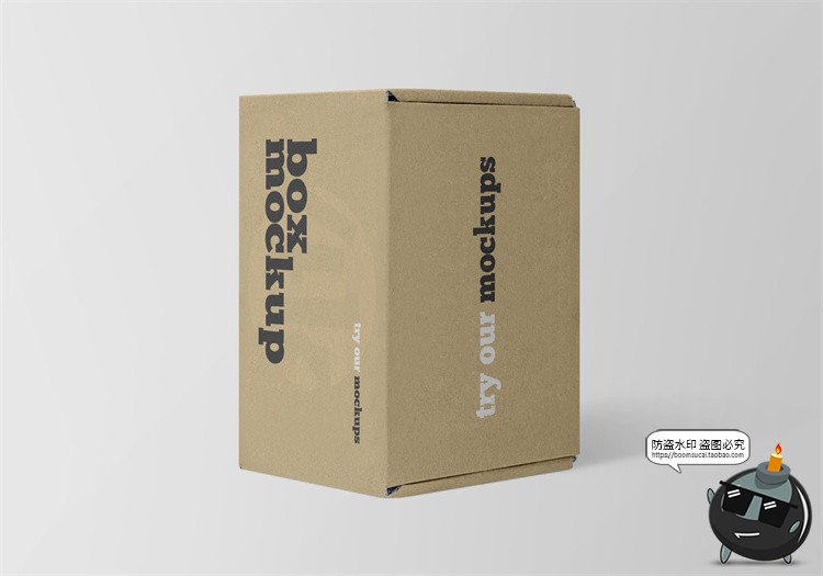 图片[40]-牛皮纸箱快递箱子包装盒瓦楞纸盒VI效果图展示PSD贴图样机ps素材-设计猿