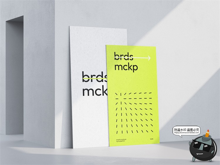 图片[5]-城市导视系统指示牌指引牌路标广告牌效果图PSD模板贴图样机素材-设计猿