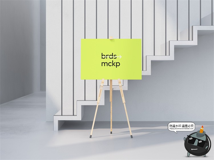 图片[27]-城市导视系统指示牌指引牌路标广告牌效果图PSD模板贴图样机素材-设计猿