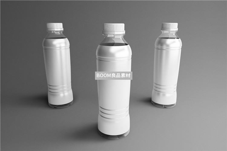 图片[1]-矿泉水瓶塑料瓶胶瓶瓶子样机PSD模板PS素材包装效果展示智能贴图-设计猿