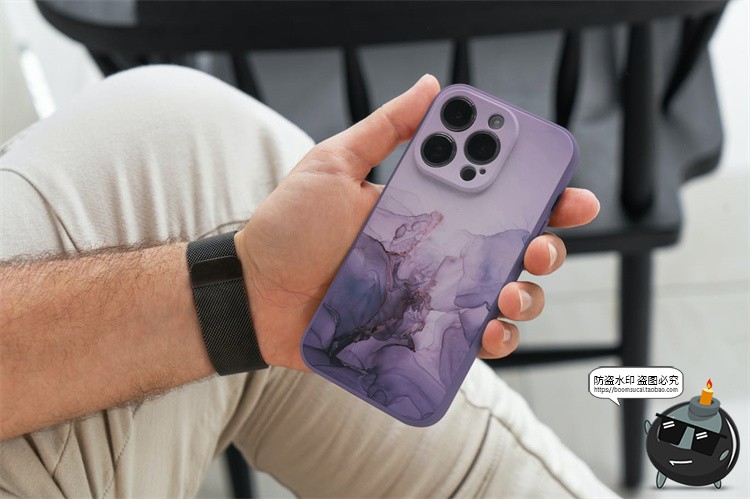 图片[4]-苹果iPhone14Pro手机壳样机外壳直角边保护套贴图效果展示PSD素-设计猿