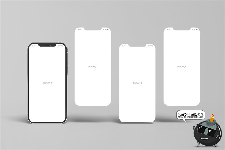 图片[13]-手机ui界面演示app作品效果图展示介绍智能贴图样机PSD模板PS素材-设计猿