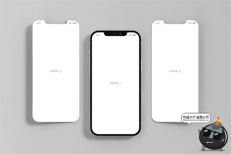 图片[15]-手机ui界面演示app作品效果图展示介绍智能贴图样机PSD模板PS素材-设计猿