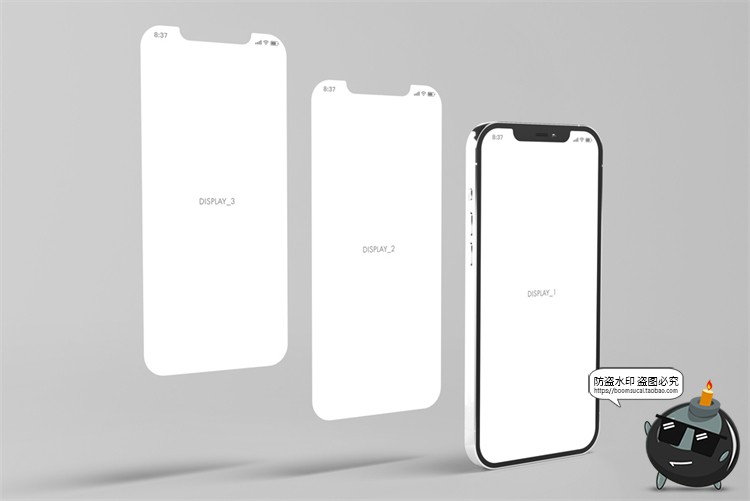 图片[16]-手机ui界面演示app作品效果图展示介绍智能贴图样机PSD模板PS素材-设计猿