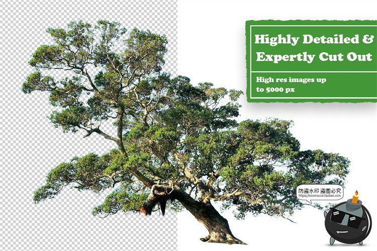 欧美风潮流创意复古人物建筑植物动物剪纸剪贴画拼贴PNG免抠素材-设计猿