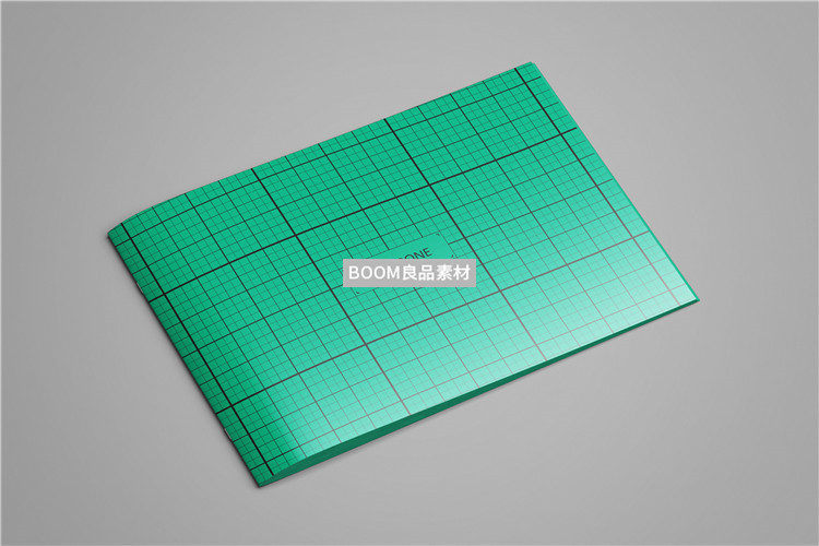 图片[5]-企业公司画册手册本子对折开智能贴图效果展示样机PSD模板PS素材-设计猿