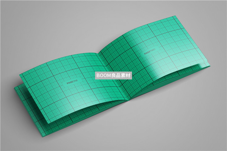 图片[6]-企业公司画册手册本子对折开智能贴图效果展示样机PSD模板PS素材-设计猿