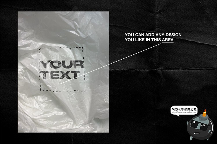 图片[13]-潮流透明塑料铝箔防震膜保鲜膜包装纸塑料袋贴图样机PSD模板素材-设计猿