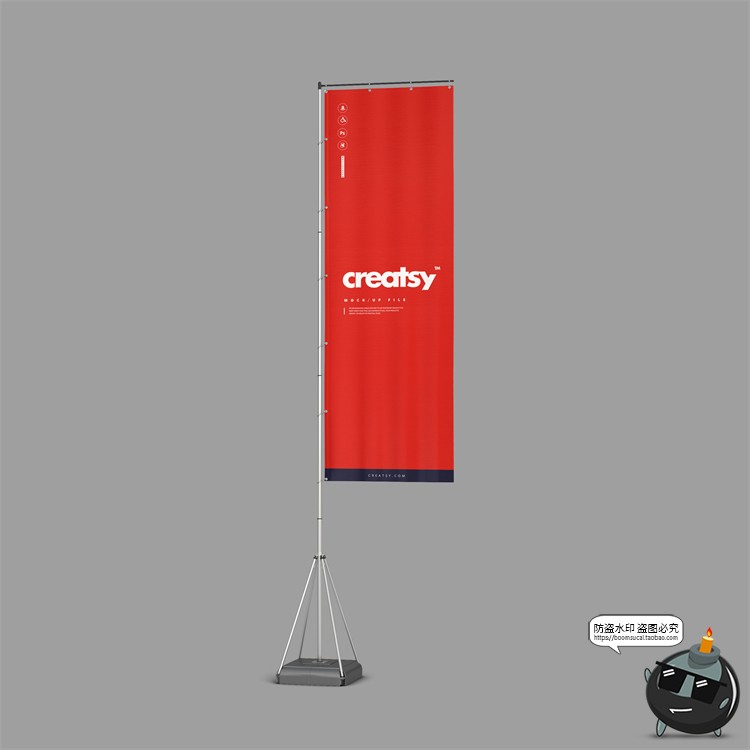 图片[11]-户外刀旗道旗风帆模拟效果展示智能贴图mockups样机PSD模版PS素材-设计猿