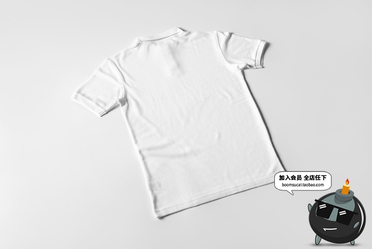 图片[7]-Polo衬衫T恤有领文化衫短袖上衣贴图效果展示文创样机PSD模板素材-设计猿