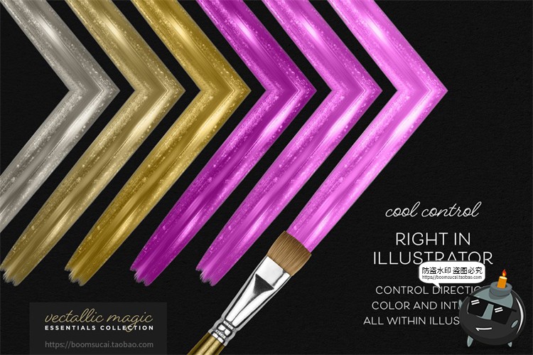 图片[7]-艺术金箔金色金油漆效果画笔颗粒质感笔触Ai矢量笔刷PNG免抠素材-设计猿