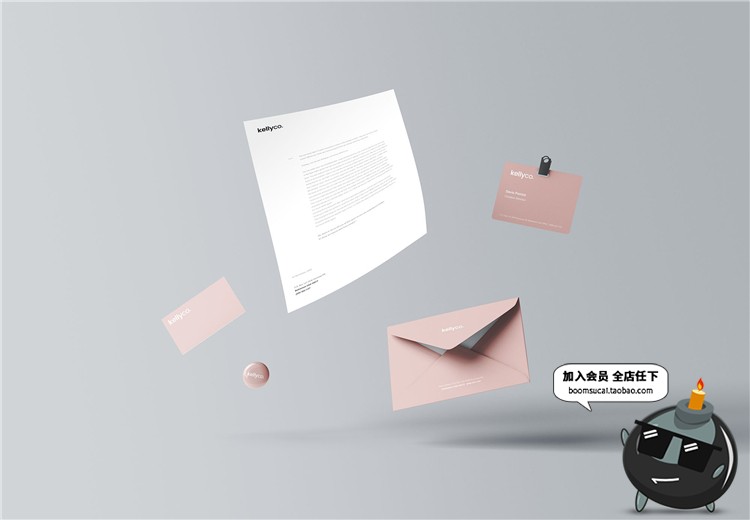 图片[2]-品牌形象商务企业VI名片样机展示模型mockups文创样机PSD模板素材-设计猿