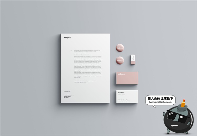 图片[3]-品牌形象商务企业VI名片样机展示模型mockups文创样机PSD模板素材-设计猿