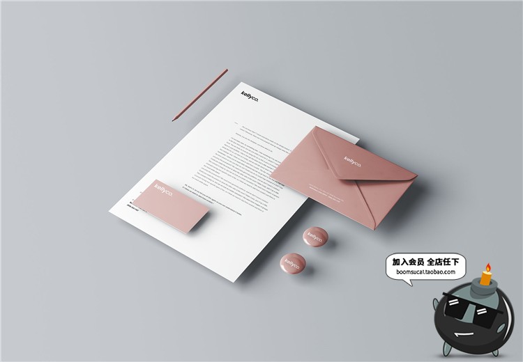 图片[4]-品牌形象商务企业VI名片样机展示模型mockups文创样机PSD模板素材-设计猿