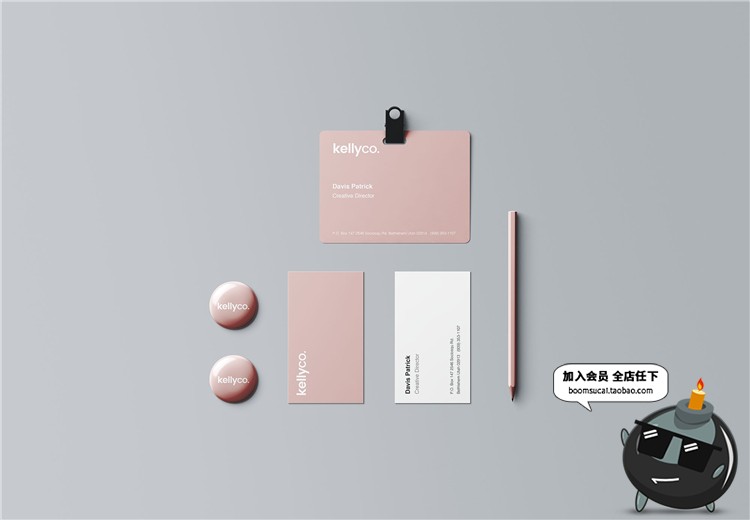 图片[5]-品牌形象商务企业VI名片样机展示模型mockups文创样机PSD模板素材-设计猿