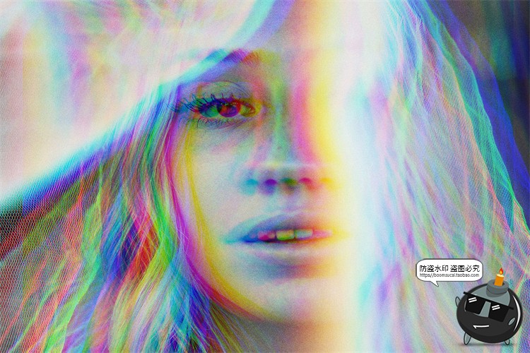 图片[2]-VHS照片效果故障失真眩晕特效智能图层mockups样机PSD模板PS素材-设计猿