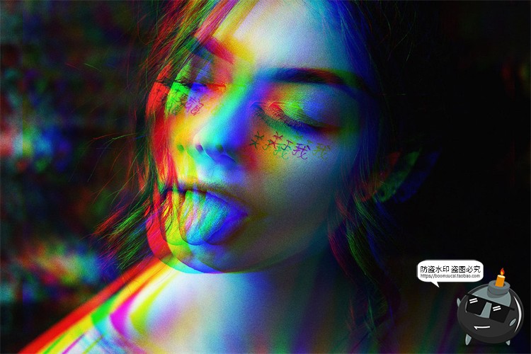 图片[3]-VHS照片效果故障失真眩晕特效智能图层mockups样机PSD模板PS素材-设计猿