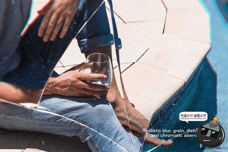 图片[5]-玻璃破碎碎片破损破洞折射视觉海报特效mockups样机PSD模版PS素材-设计猿