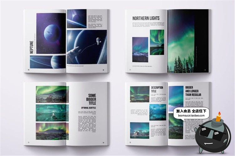 36页杂志企业宣传画册产品介绍图文排版A4规格设计PSD模板PS素材-设计猿