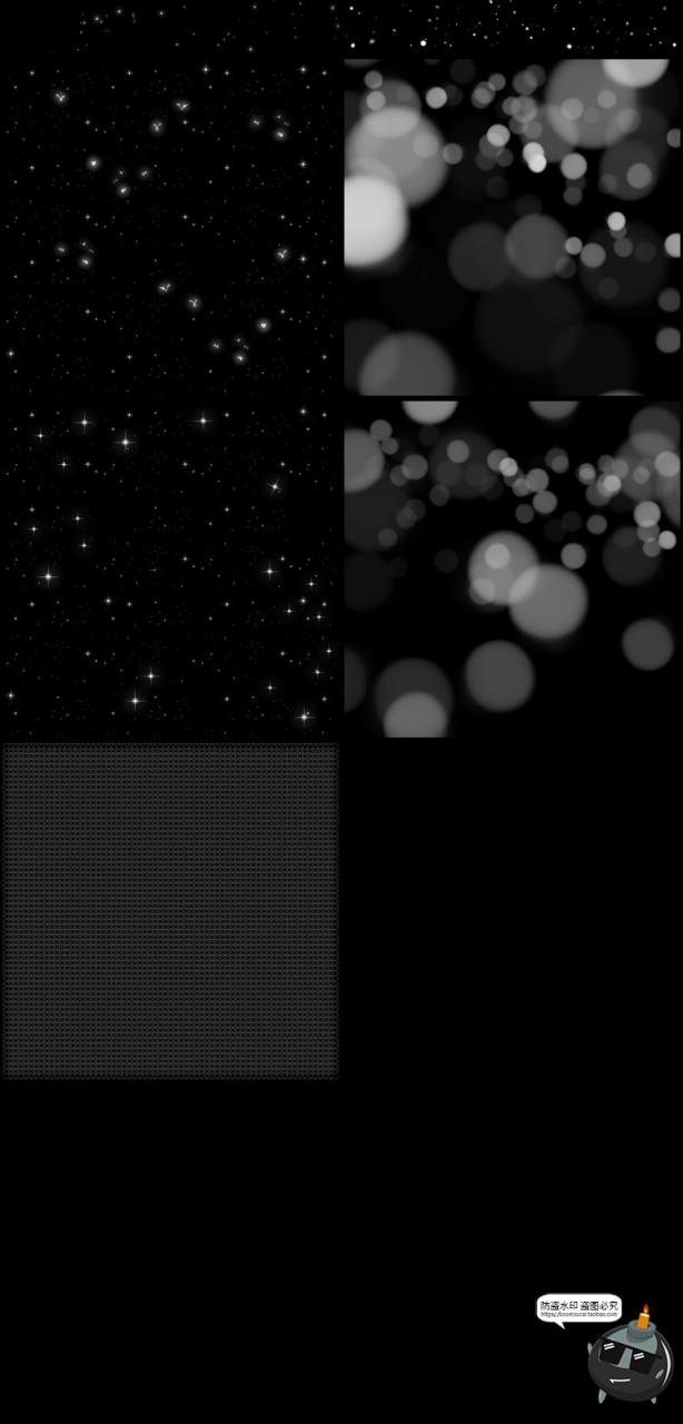 白色透明线条格子网格星空星光防盗水印底纹照片美化PNG免抠素材-设计猿