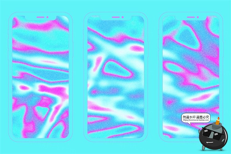 图片[3]-新复古未来酸性艺术迷幻全息渐变纹理效果生成样机PSD模板PS素材-设计猿