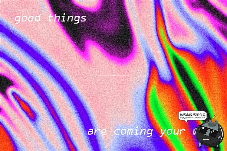 图片[7]-新复古未来酸性艺术迷幻全息渐变纹理效果生成样机PSD模板PS素材-设计猿