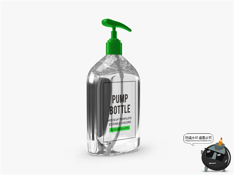图片[3]-洗手液消毒液日化品按压瓶智能贴图模型mockups样机PSD模板PS素材-设计猿