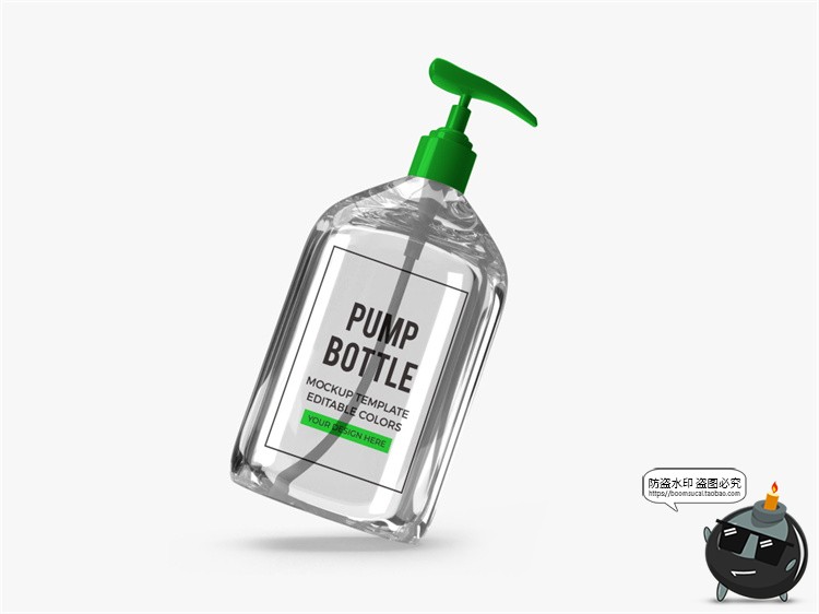 图片[7]-洗手液消毒液日化品按压瓶智能贴图模型mockups样机PSD模板PS素材-设计猿