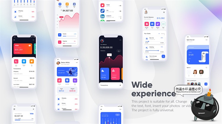 图片[5]-手机APP界面展示介绍排版演示样机UI作品集简历面试PSD模板素材-设计猿