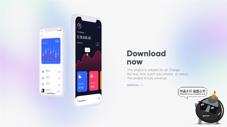 手机APP界面展示介绍排版演示样机UI作品集简历面试PSD模板素材-设计猿