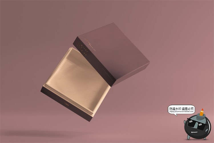 图片[2]-天地盖木质礼盒礼品包装盒子效果图智能贴图样机PSD模板PS素材-设计猿