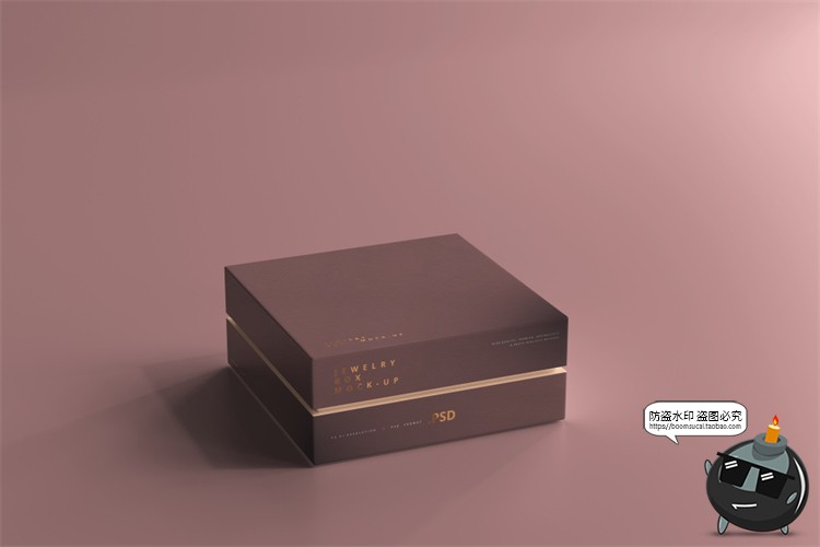 图片[3]-天地盖木质礼盒礼品包装盒子效果图智能贴图样机PSD模板PS素材-设计猿