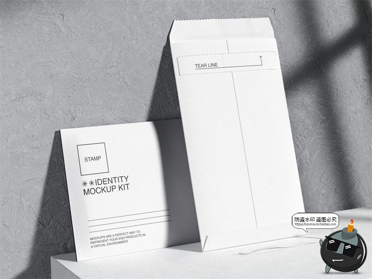 图片[10]-潮流简约名片书籍信封纸物料杯信纸文具Vi品牌样机PSD模板PS素材-设计猿