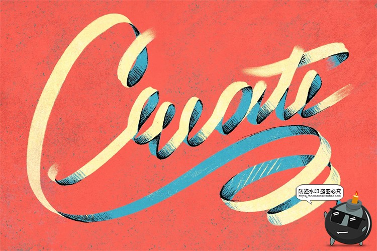 图片[6]-涂鸦风格颗粒杂点绘画插画粉笔纹理质感PS笔刷ABR格式PS笔触素材-设计猿