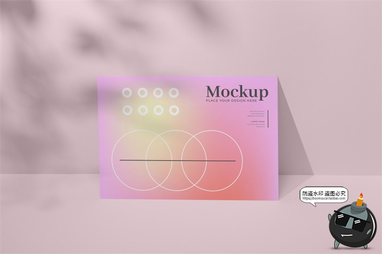 图片[19]-A4规格多角度海报传单纸张展示平铺渐变PS贴图样机PSD模板PS素材-设计猿