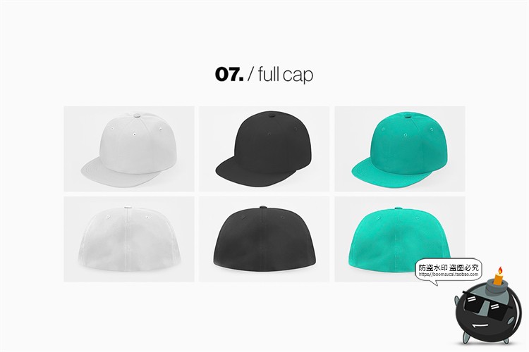 图片[3]-棒球帽帽子遮阳圆顶帽鸭舌帽贴图效果图展示vi样机PSD模板PS素材-设计猿