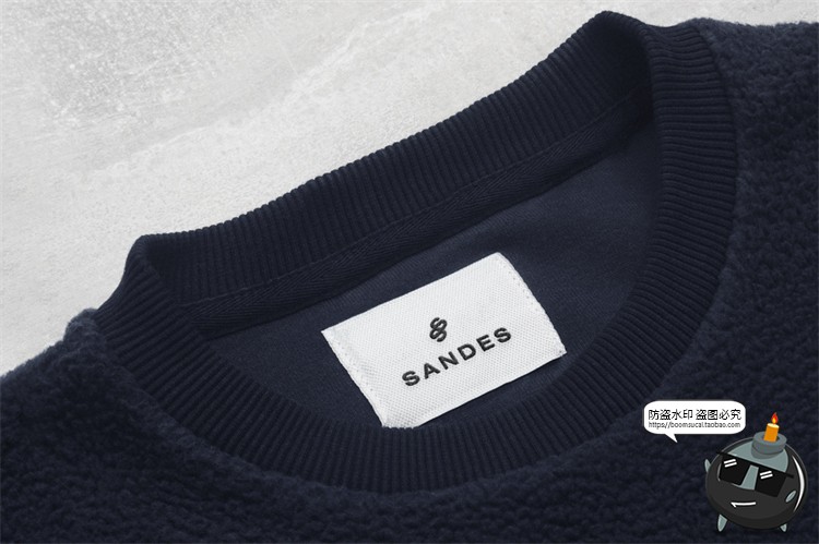 图片[13]-衣服领标标签衣标刺绣绣花标签服装品牌标志样机PSD模板PS素材-设计猿