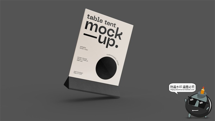 图片[11]-立式餐厅酒吧咖啡馆菜单传单桌牌桌面小广告牌样机PSD模板PS素材-设计猿