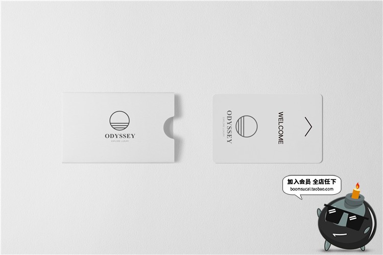 图片[7]-简约酒店床品清扫牌卫浴洗浴用品布草信封文具餐具VI样机PSD素材-设计猿