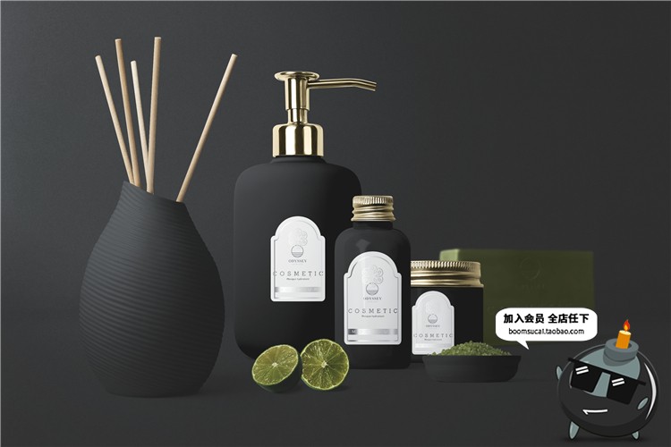 图片[16]-简约酒店床品清扫牌卫浴洗浴用品布草信封文具餐具VI样机PSD素材-设计猿