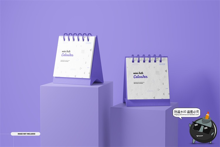 图片[7]-迷你桌面台历日历月历计划表日程表文创样机贴图PSD模板PS素材-设计猿