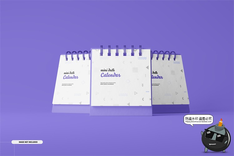 迷你桌面台历日历月历计划表日程表文创样机贴图PSD模板PS素材-设计猿