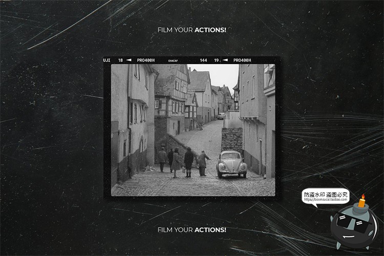 图片[8]-复古怀旧老照片胶卷电影胶片边框滤镜做旧贴图样机PSD模板PS素材-设计猿