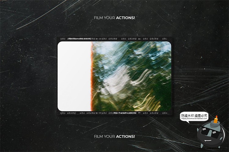 图片[15]-复古怀旧老照片胶卷电影胶片边框滤镜做旧贴图样机PSD模板PS素材-设计猿