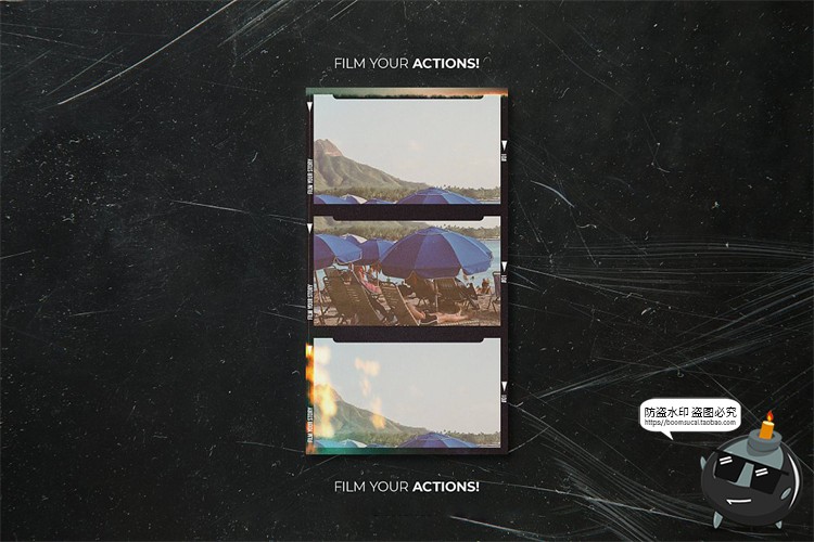 图片[18]-复古怀旧老照片胶卷电影胶片边框滤镜做旧贴图样机PSD模板PS素材-设计猿