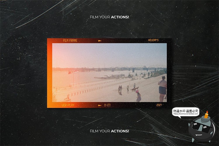 图片[26]-复古怀旧老照片胶卷电影胶片边框滤镜做旧贴图样机PSD模板PS素材-设计猿