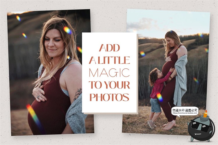 图片[2]-棱镜彩虹光效光斑散射唯美效果摄影后期合成叠加JPG黑底图片素材-设计猿