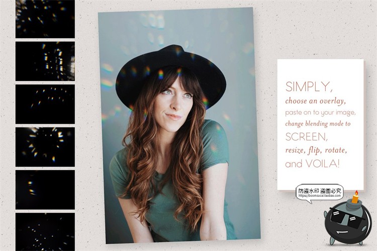 图片[4]-棱镜彩虹光效光斑散射唯美效果摄影后期合成叠加JPG黑底图片素材-设计猿