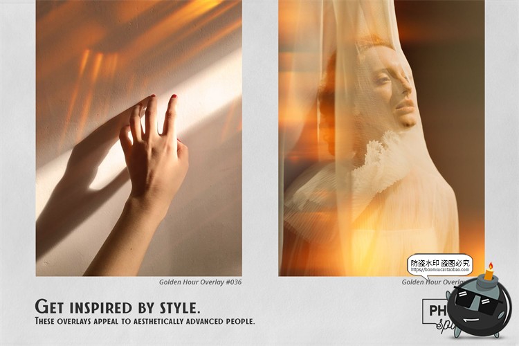 图片[7]-黄昏光效日出日落金光晕效果叠加层摄影后期合成JPG黑底图片素材-设计猿